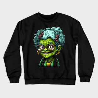 Mildred, Cute Grandma Monster Crewneck Sweatshirt